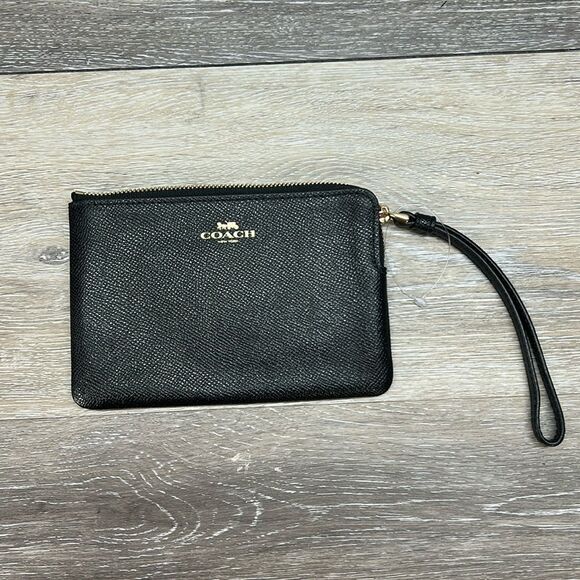 NWOT coach black wristlet - Picture 1 of 5